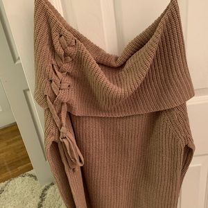 off the shoulder sweater